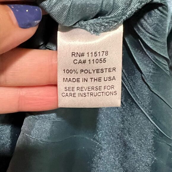 Komarov Women's Beaded Charmeuse & Chiffon Midi Dress Size PL - Picture 8 of 8